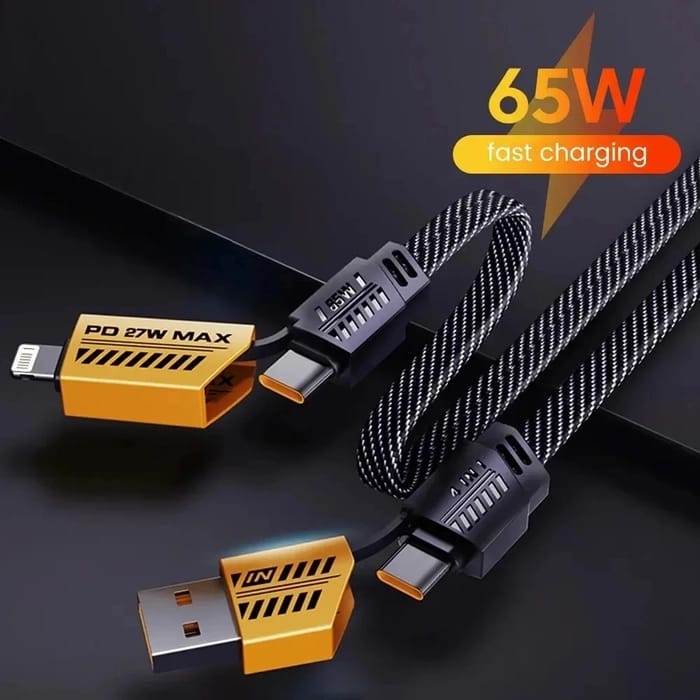 4 in 1 Fast Charging Data Cable 65 W