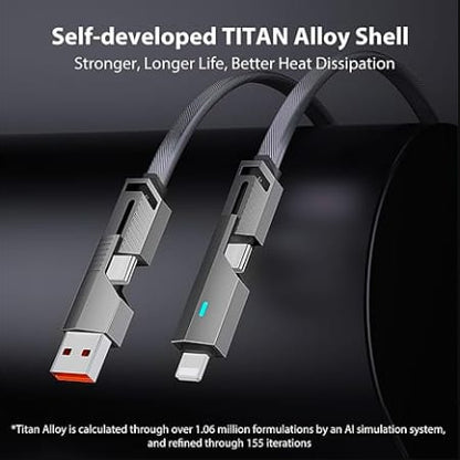 4 in 1 Fast Charging Data Cable 65 W