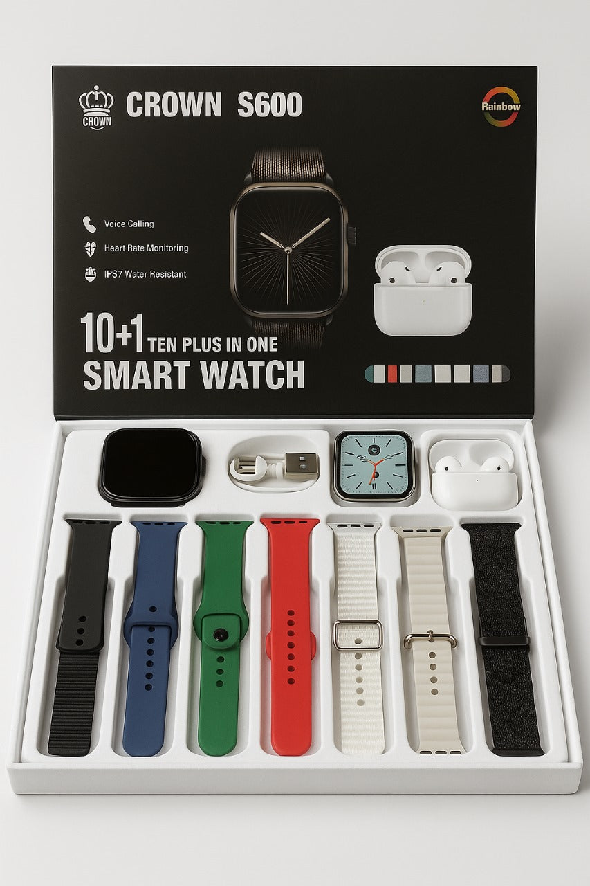 CROWN S600 10+1 TEN IN ONE SMART WATCH
